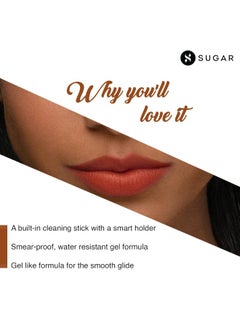 SUGAR Cosmetics Lipping On The Edge Matte Lip Liner Lasts Upto 10Hrs Waterproof 1.2Gm 02 Wooed By Nude Peach Nude  - Image 4