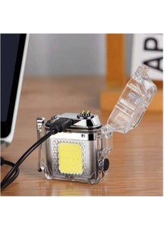 Emergency Lighter And LED Flashlight, With Tight Protective Cover, Rechargeable, Digital Power Indicator And Flameless, Transparent, 5.5 * 5 Cm - pzsku/Z0FFE48546FF1249BFD62Z/45/_/1724417790/5f8be6c1-fc67-449a-aa6d-9e8a16d7f2fc