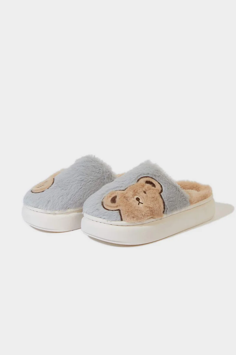 Defacto Woman Flat Sole Home Slippers