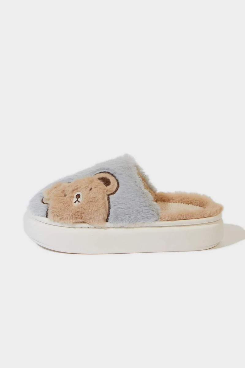 Defacto Woman Flat Sole Home Slippers