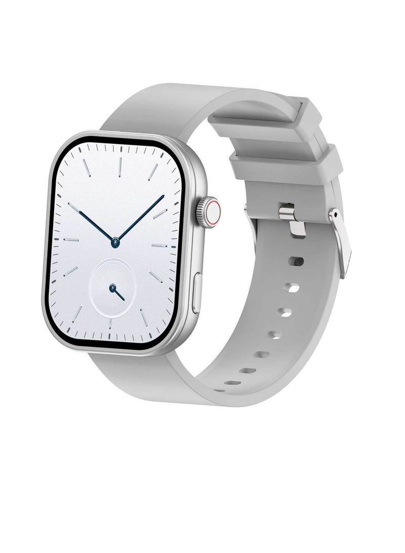 ZL84 Smart Bluetooth Call Watch, Waterproof Health Monitoring TFT Sports Bracelet, Magnetic Charging Durable Smart Wrist Watch For Men Women Children, (1pc, Silver)