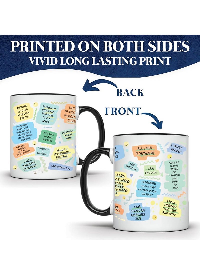 PRINTSHOP4ME Father's Day Black Coffee Mug - Double-Sided Printed Ceramic Coffee Mug for Dad - Gift for Dads from Sons and Daughters - Dad Gifts - Dad Appreciation Gifts - Gift for Daddy  - Image 3