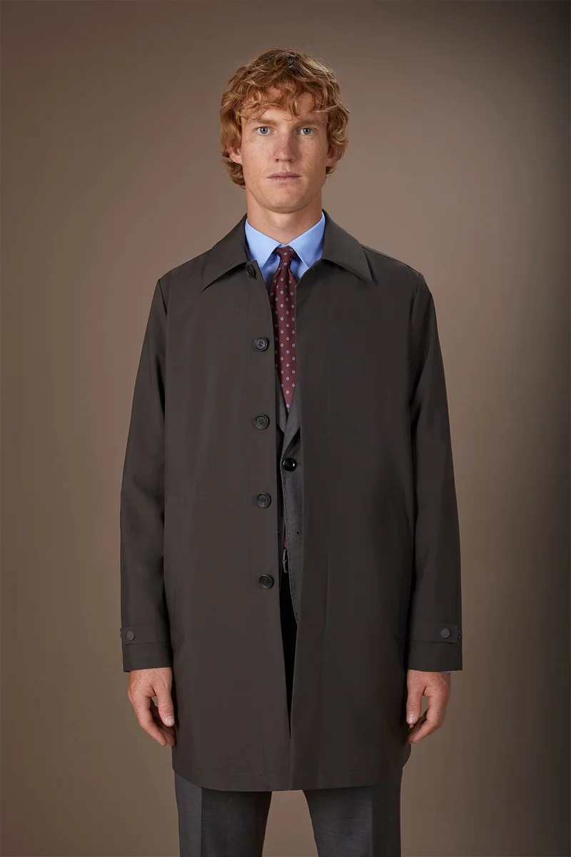 Doppelganger Men's waterproof jacket in waterproof technical fabric regular fit - Brown