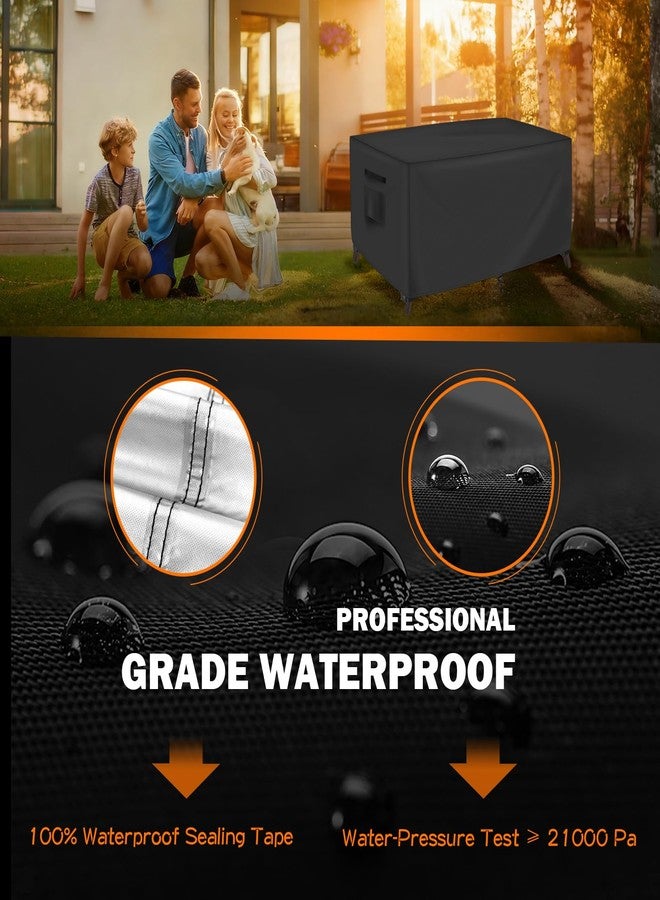 TOHONFOO Patio Coffee Table Cover - Waterproof Outdoor Table Covers - Outdoor Patio Furniture Covers - 48" L x 28" W x 16" H - Image 3