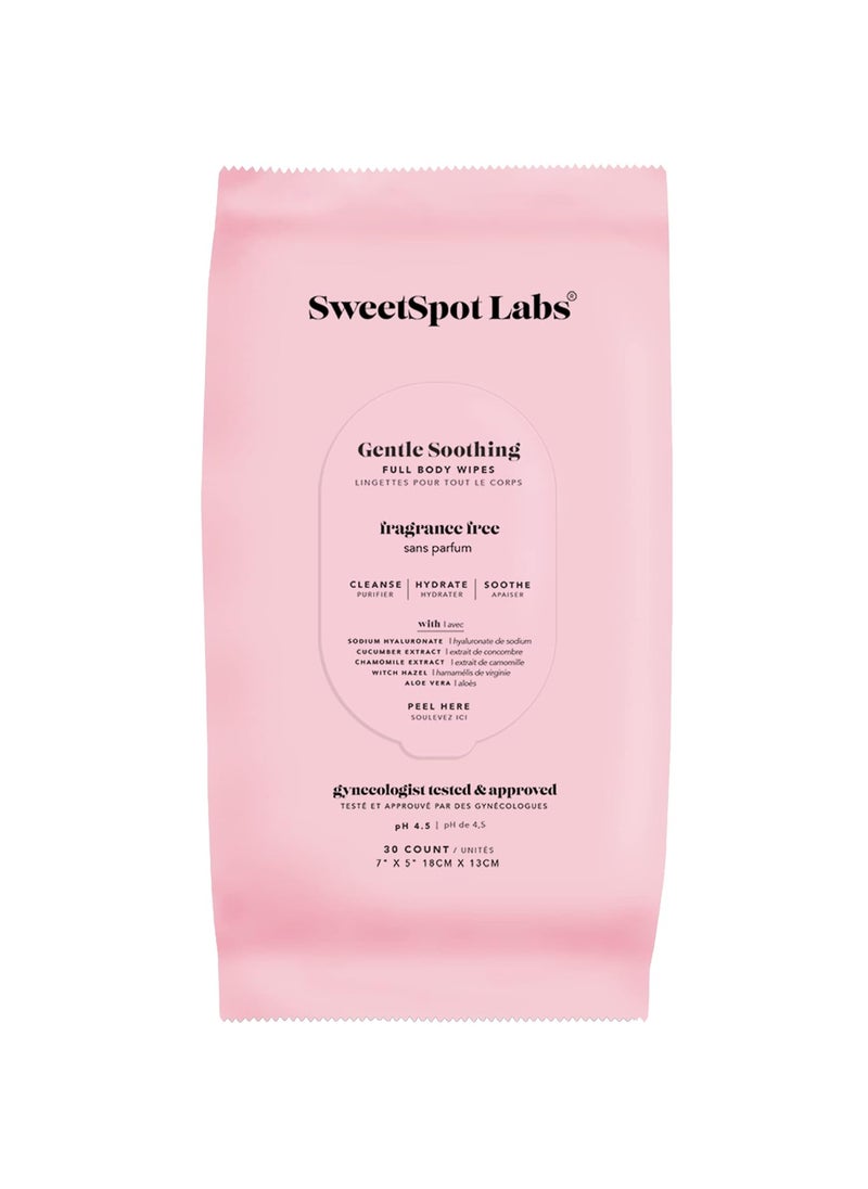 sweetspot labs SweetSpot Labs Fragrance Free Feminine Wipes, Soothing Intimate & Body Wipes for Women, Unscented, 30 Count 