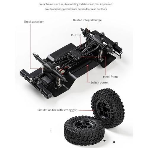 AMK Upgraded TRX4M Nylon Chassis Frame 118 RC Crawler Assembled Chassis for 118 AX8560 Rc Crawler TRX4M Bronco Defender - Image 5
