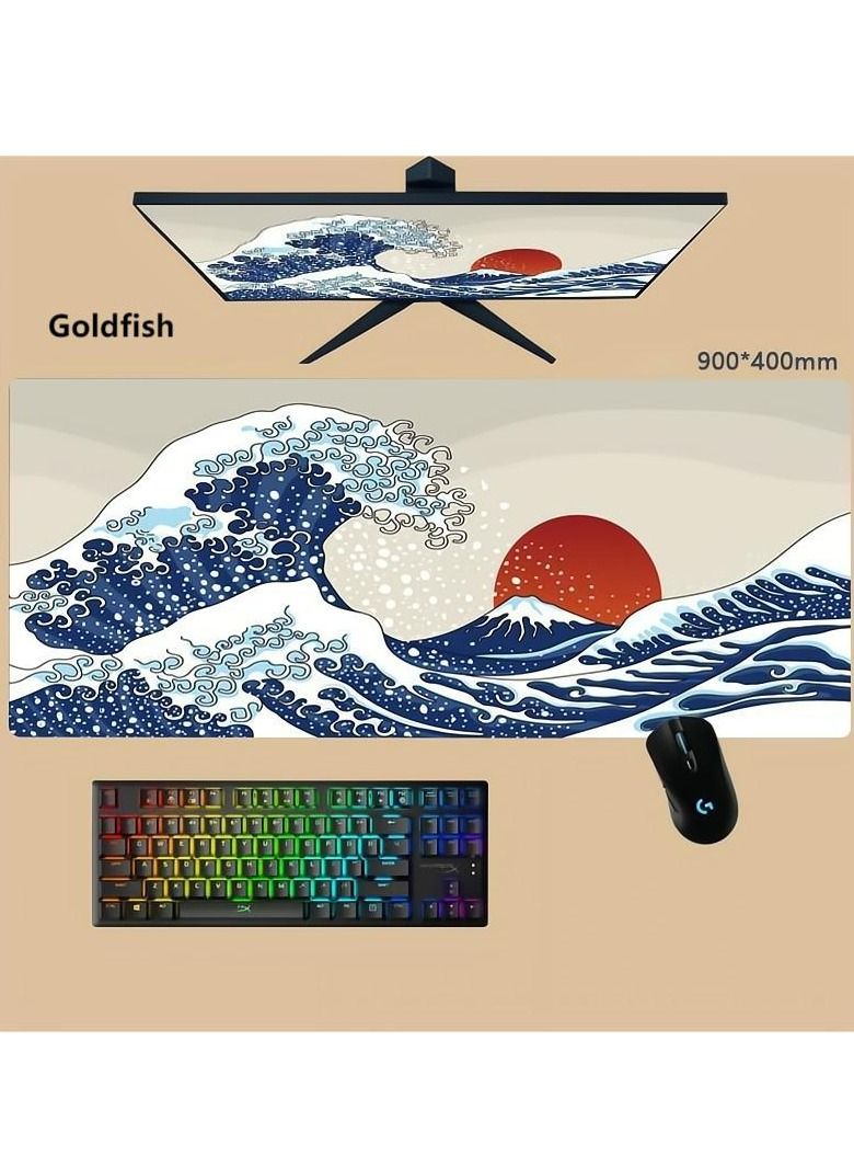 Goldfish 400mm * 900mm Super Large Size Animation Mouse Pad