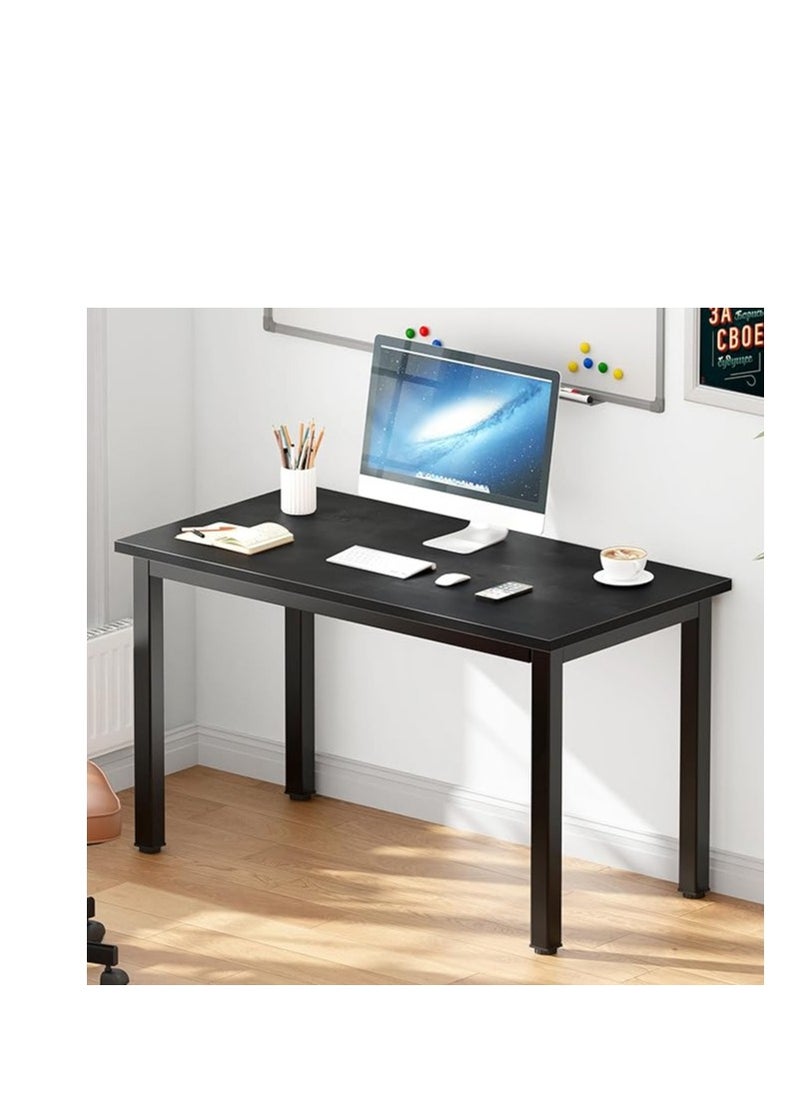 Generic - 39 inches Small Computer Desk for Home Office Activity Table Writing Table for Small Spaces Study Table Student Laptop Desk Black DND-AC3CB-100 - Image 1