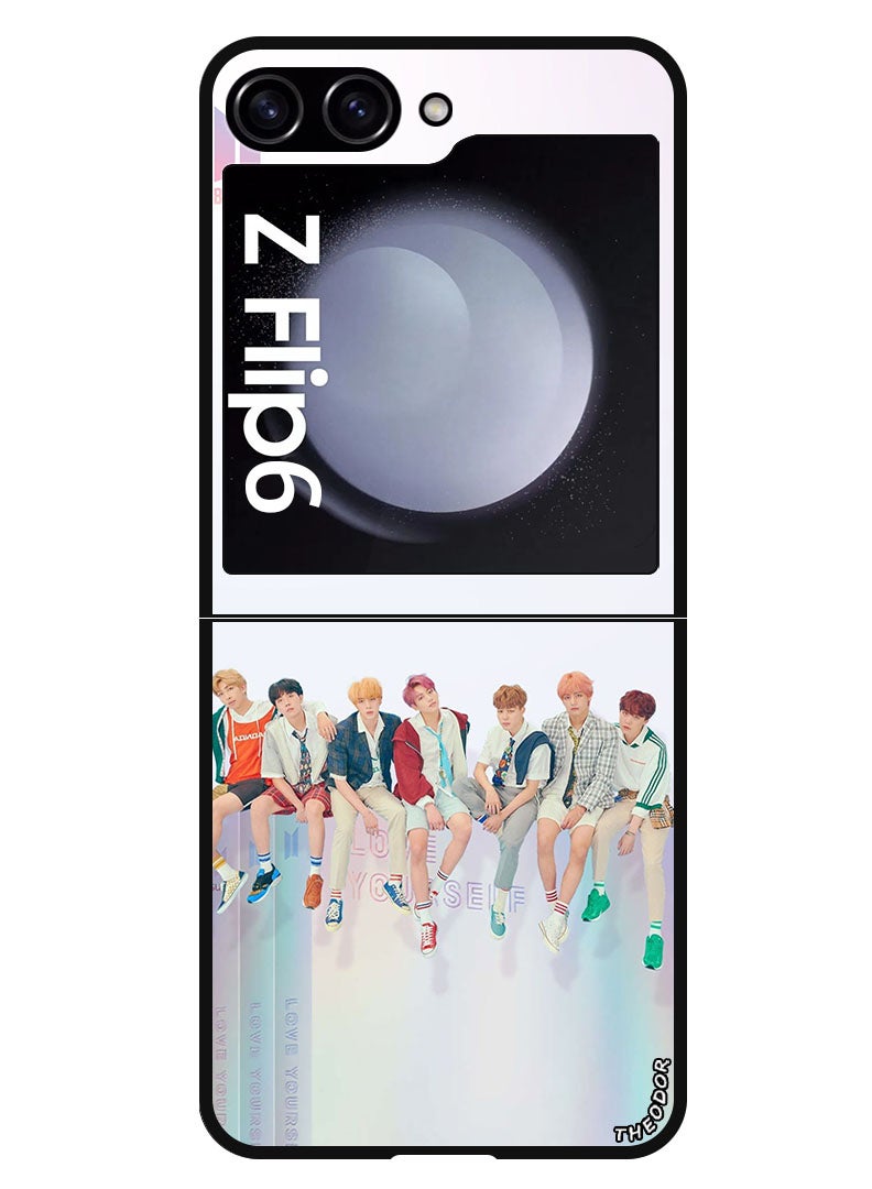 Theodor Protective Case Anti Scratch Shock Proof Bumper Cover For Samsung Galaxy Z Flip 6 BTS Group - Image 1
