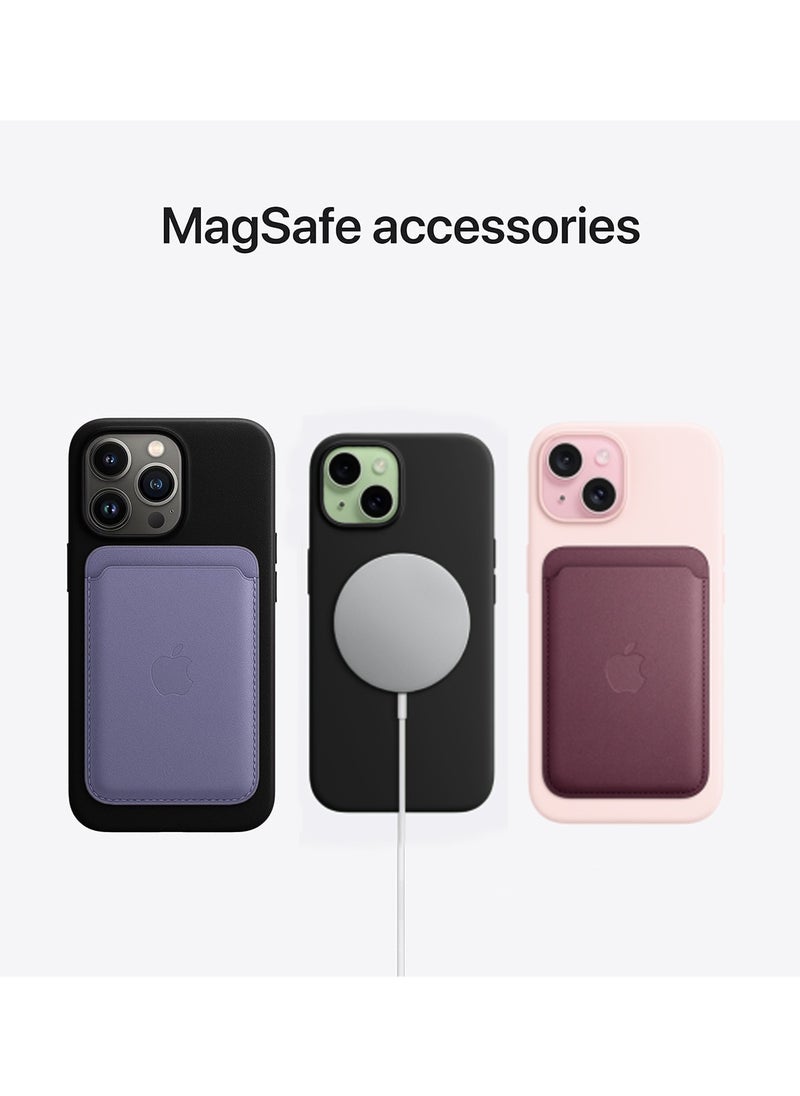Wtech - Soft Liquid Silicone Case Cover With MagSafe For Apple iPhone 15 Plus 2023 Black - Image 1