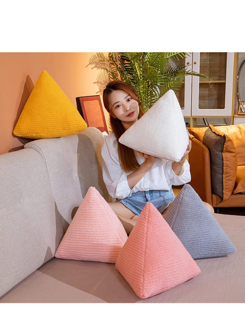 Triangular Knot Pillow, Soft Knot Plush Throw Pillow Boucle Knot Shaped Pillows Knotted Long Decorative Throw Pillows Cushion for Couch Sofa Bed Room Decor