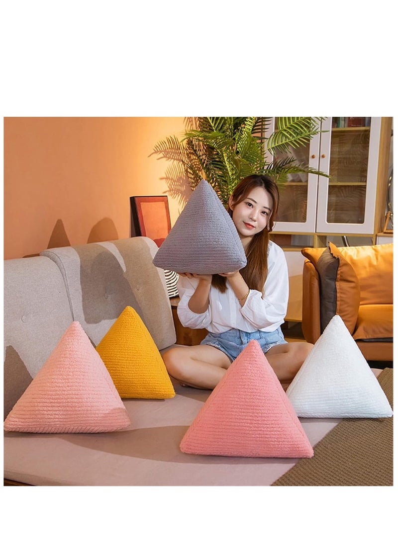 Triangular Knot Pillow, Soft Knot Plush Throw Pillow Boucle Knot Shaped Pillows Knotted Long Decorative Throw Pillows Cushion for Couch Sofa Bed Room Decor