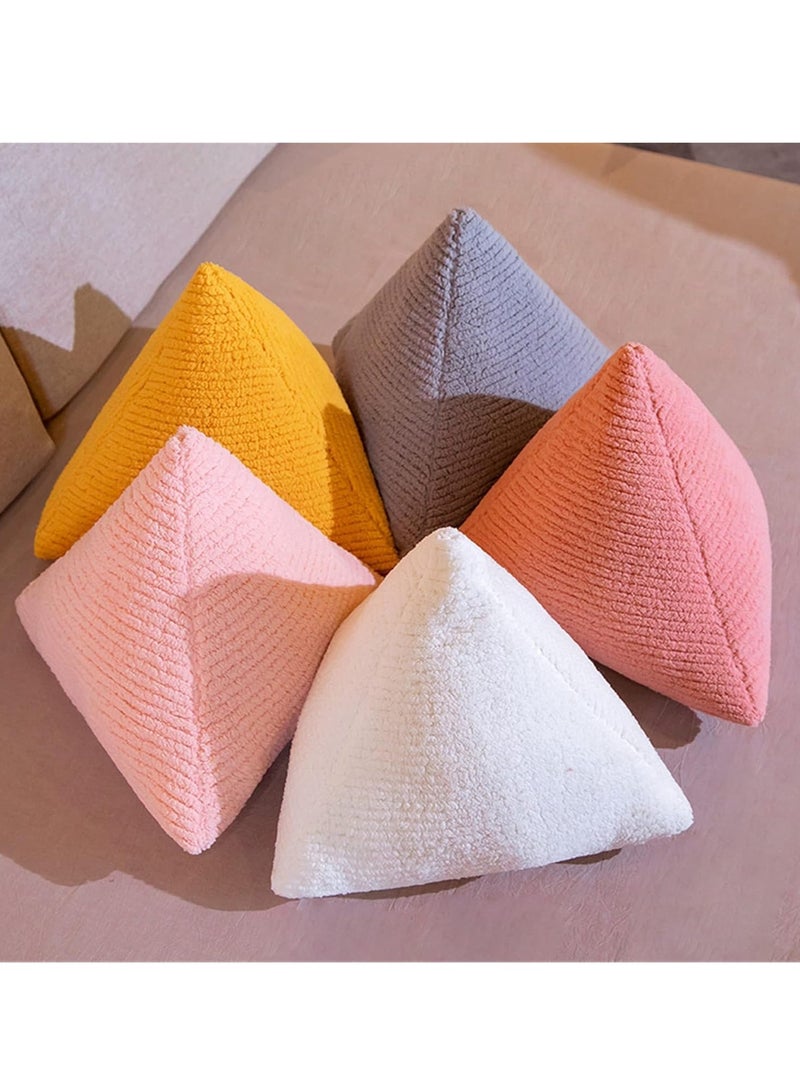 Triangular Knot Pillow, Soft Knot Plush Throw Pillow Boucle Knot Shaped Pillows Knotted Long Decorative Throw Pillows Cushion for Couch Sofa Bed Room Decor