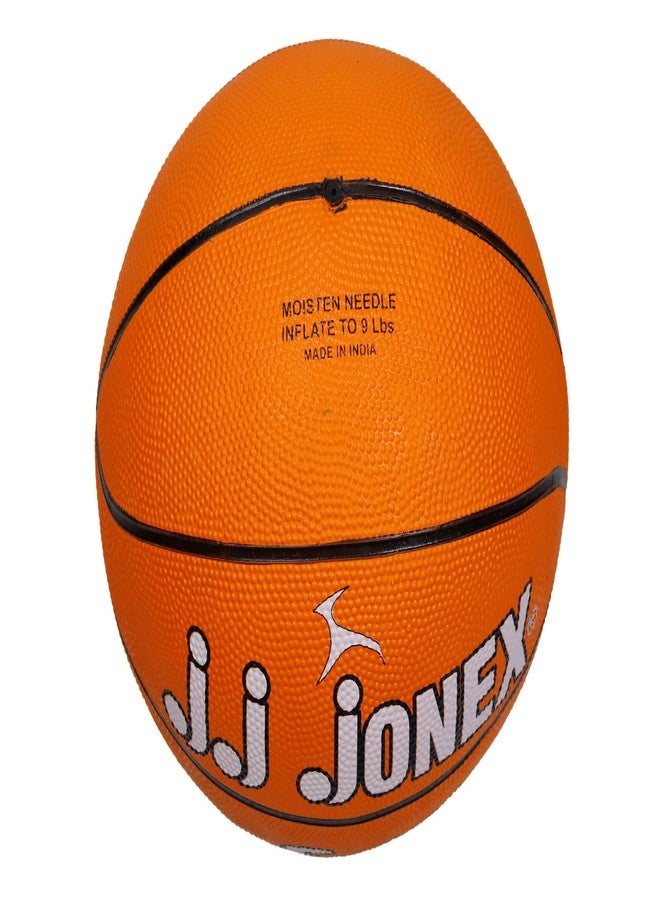 Jonex J Esquire No. 5 Rubber Basketball (Orange) - Image 5