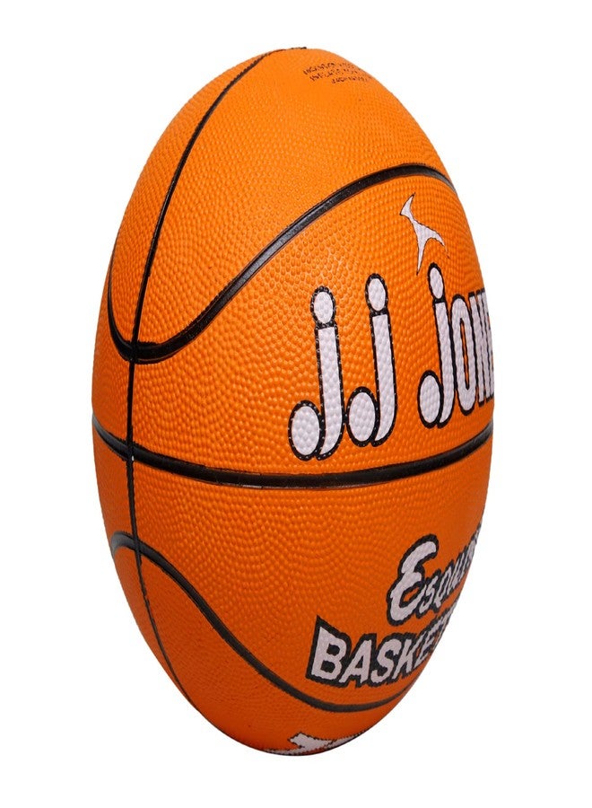 Jonex J Esquire No. 5 Rubber Basketball (Orange) - Image 3