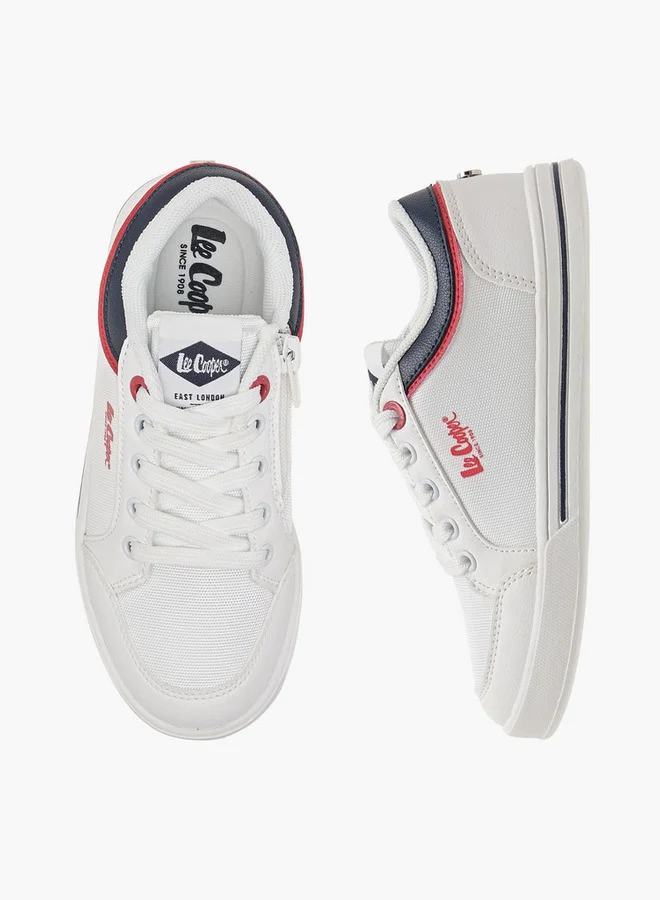 Lee Cooper Boys' Panelled Lace-Up Sneakers
