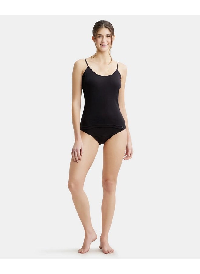 جوكي بلوزة نسائية من Jockey Modal Spaghetti مقاس 1487_Black_XL  - Image 2