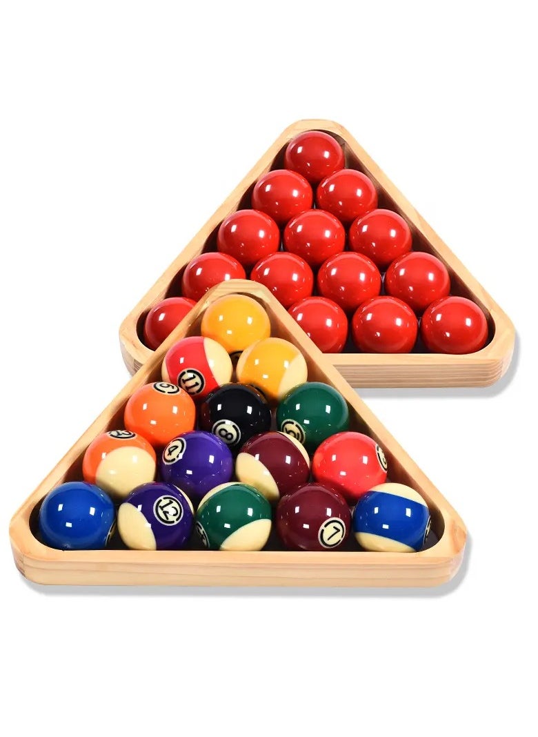 Generic Wooden Billiard Triangle Solid Wood Triangle Rack Strong & Durable Billiard Triangle  - Image 5