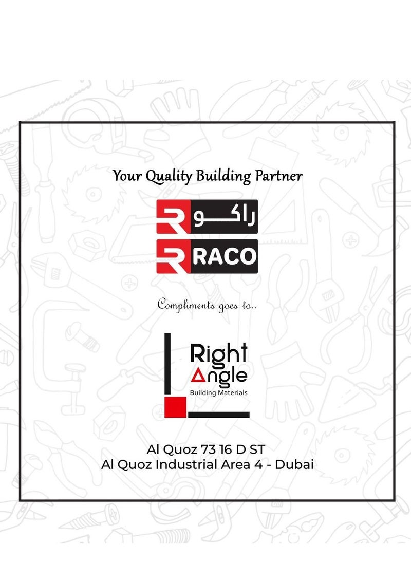 RACO Plastering Trowel with Wooden Handle  Metal Blade Karandi for Multi purpose  - Image 5