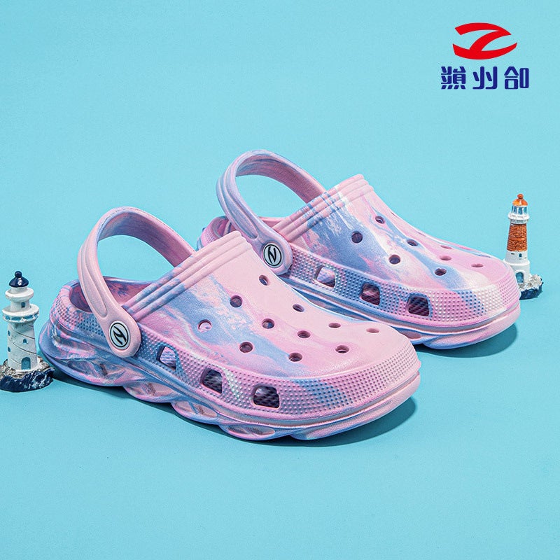 Jinjiang Dachang Habixiong Children'S Shoes Boys Slippers Eva Hole Shoes 2025 Summer Girls' Sandals With Baotou Hole - Image 1