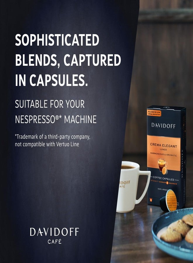 Davidoff Crema Elegant Capsules - 6/12 Intensity - 10 x Capsules - 55 Gram|Unflavoured - Image 3