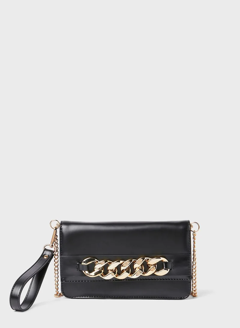 CALL IT SPRING Chain Detail Clutch