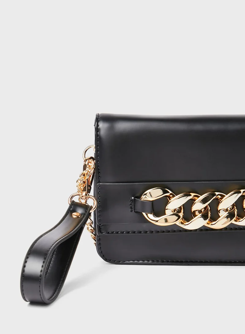 CALL IT SPRING Chain Detail Clutch
