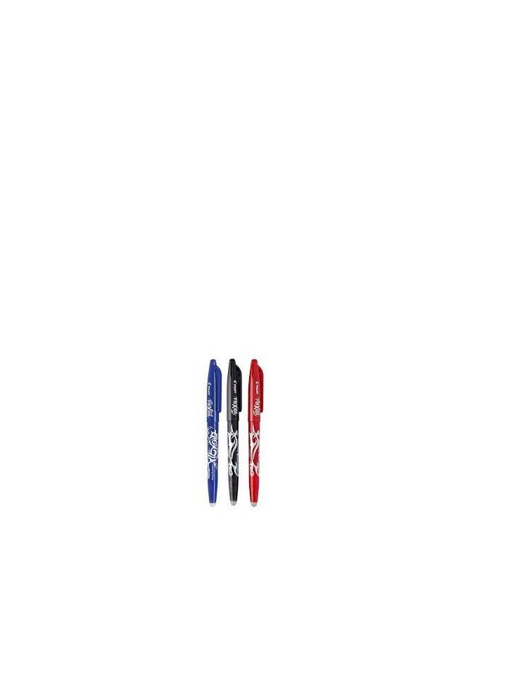 PILOT 3-Piece Frixion Erasable Ball Pen 0.7mm Tip Multicolour