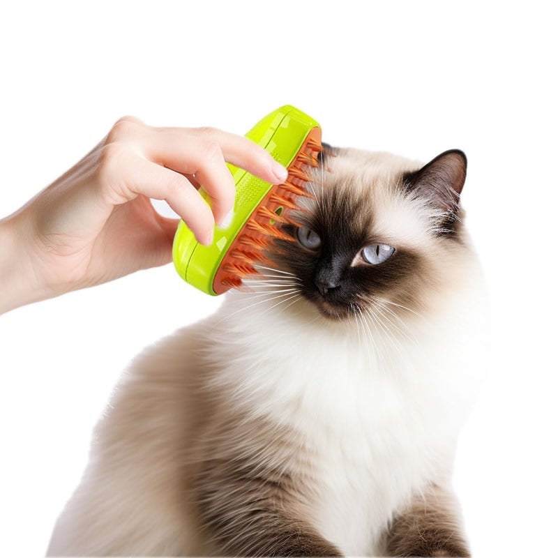 ZEVESTY Cat Steam Brush 3 in 1, steamy massage brush for Dogs and Cats, rechargeable hair cleansing comb, cat grooming brush - Image 3