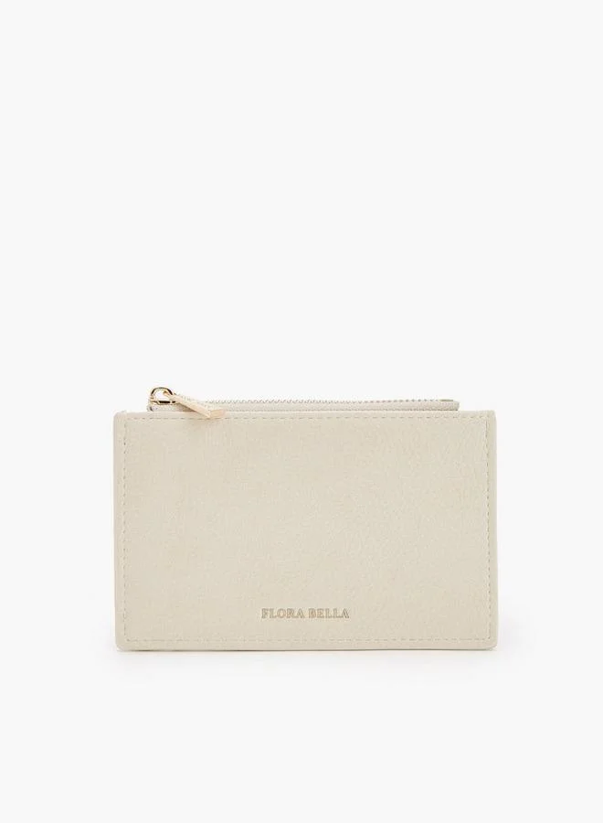 فلورا بيلا من شو إكسبرس Solid Card Holder With Zip Closure
