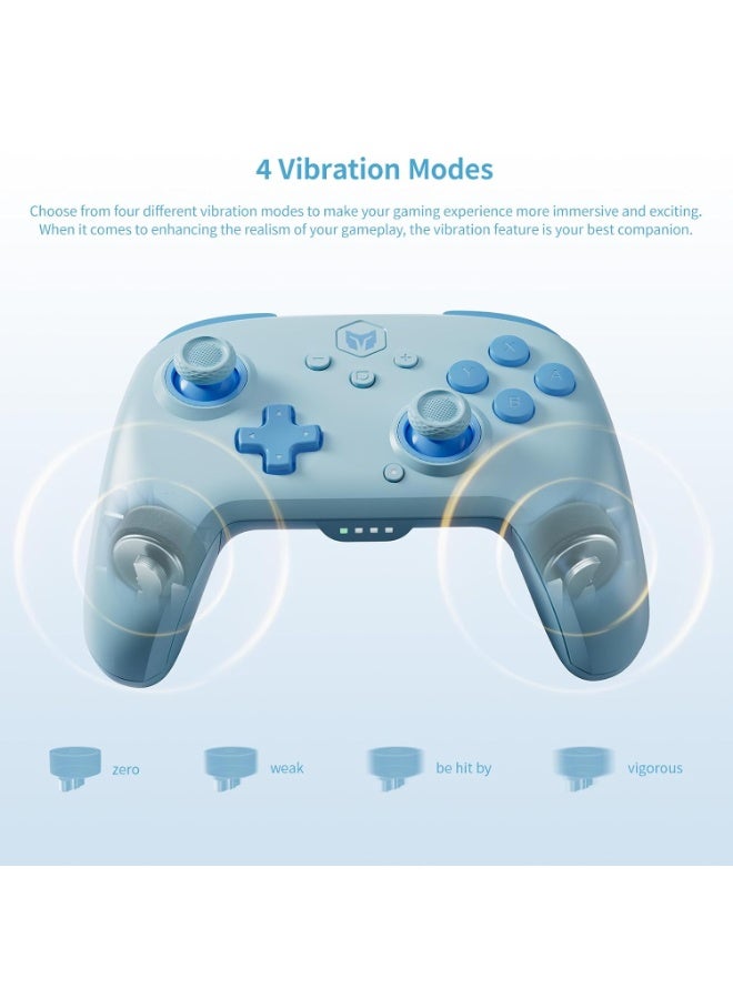 BIGBIG WON جهاز تحكم ألعاب كلاسيكي BIGBIG WON CHOCO لجهاز الكمبيوتر للألعاب لجهاز سويتش / الكمبيوتر / أندرويد / iOS مع زر مخصص، جيروسكوب 6 محاور، اهتزاز مزدوج، برمجة ماكرو 128 خطوة، NFC، توربو، بطارية 850 مللي أمبير، تفعيل بنقرة واحدة - Image 5