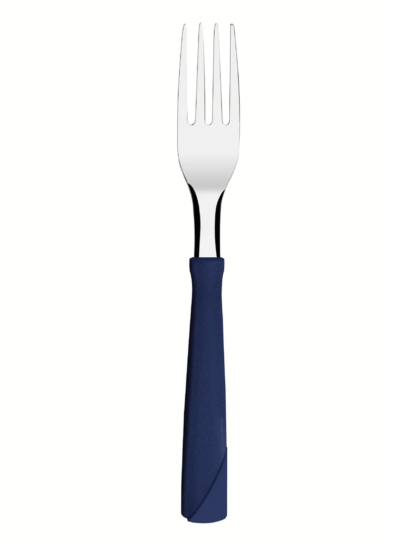 TRAMONTINA Tramontina New Kolor 12 Pieces Stainless Steel Table Forks Set with Blue Polypropylene Handles