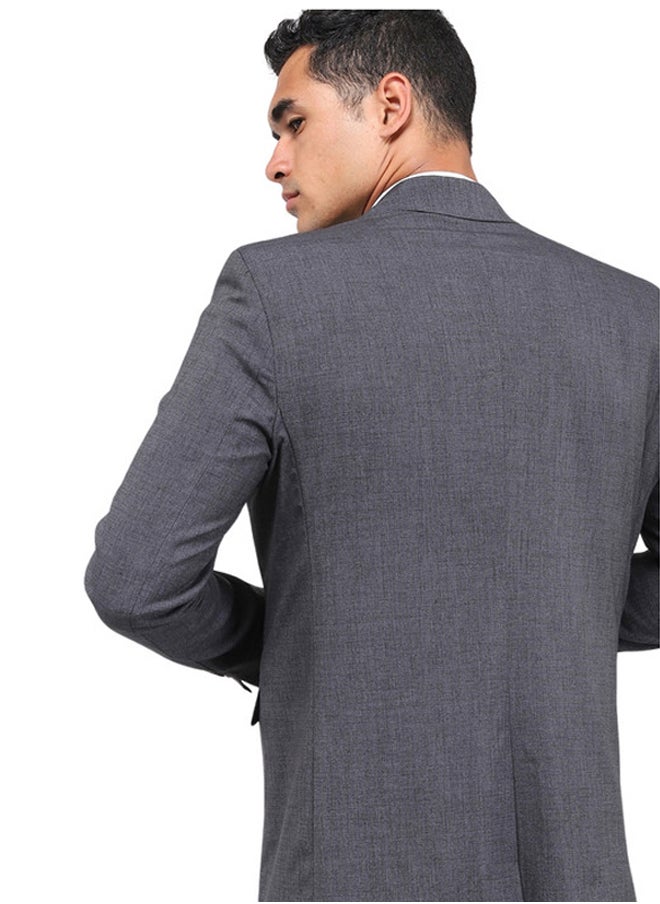 WHITE RABBIT - Slub Pattern Regular Fit Blazer - Image 1