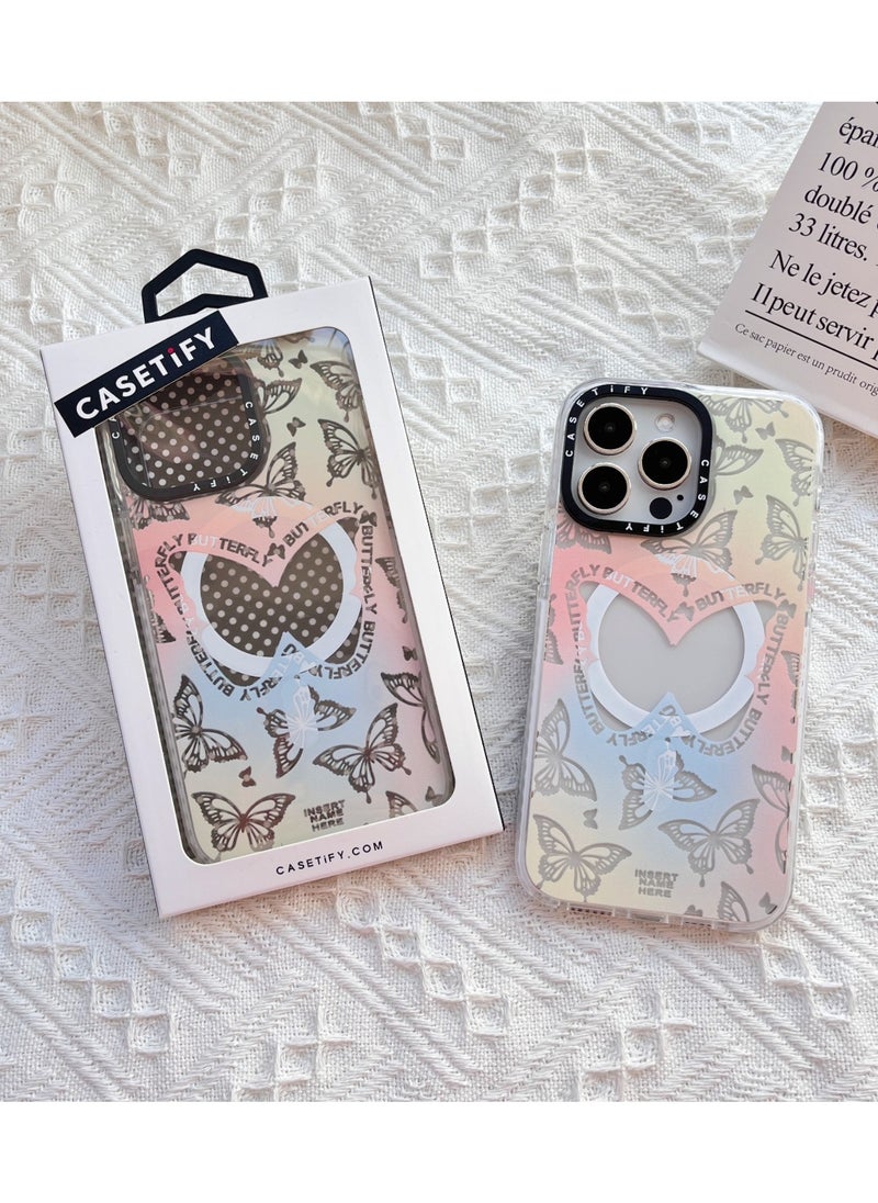 Casetify - iPhone 13 Pro Max Case You Give Me Butterflies MagFit Anti-Yellowing Technology - Image 1