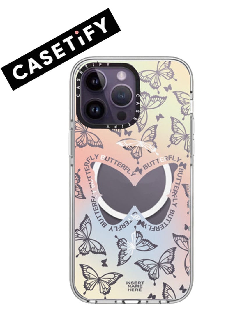 Casetify - iPhone 13 Pro Max Case You Give Me Butterflies MagFit Anti-Yellowing Technology - Image 1