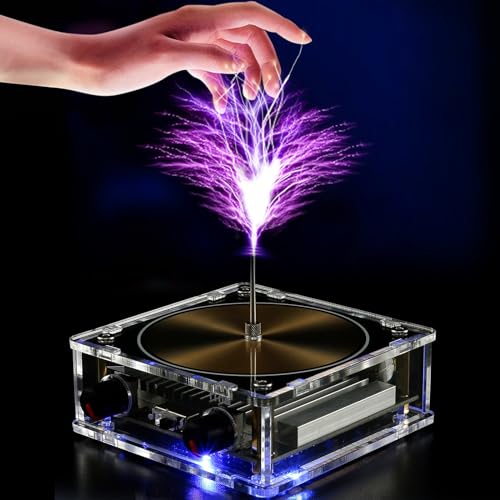 HOTBEST Musical Tesla Coil Bluetooth Music Tesla Coil Touchable Artificial Spark Gap Arc Generator Wireless Transmission Experiment Model Science Teaching Experiment Tool Desktop Toy Standard - Image 1