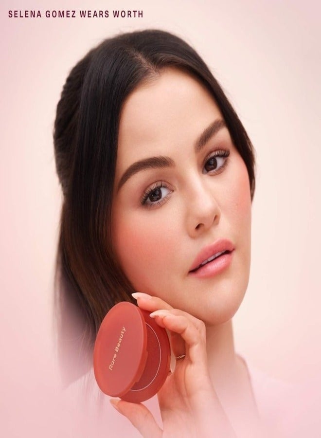 Rare Beauty Rare Beauty by Selena Gomez Soft Pinch Matte Bouncy Blush – Shade: Worth - True Rose, 6.4g | Weightless, Long-Lasting Cream Blush with Matte Finish  - Image 5