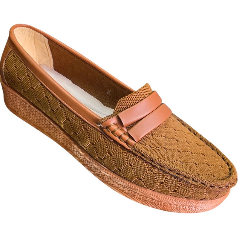 Karisma Wedge Crochet Fabric Closed Shoe With A Double Belted Design - Image 1