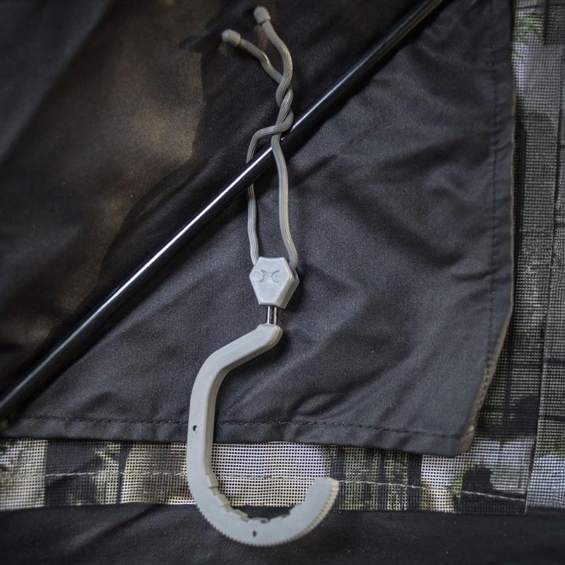 Hawk Hookster | Durable Hunting Accessories Lightweight Compact Portable Universal Fit Non-Slip 2.5" Hanger Hook | Mounts Anywhere | Holds Up to 40 LBS - Image 3