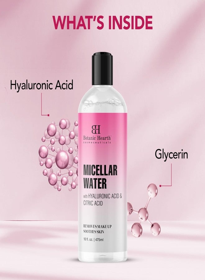 Botanic Hearth Micellar Water | Gently Cleanses, Makeup Remover With Dual|Phase Formula, Pack Of 2 (16 Fl Oz Each) | Suitable For All Skin Types - Image 3
