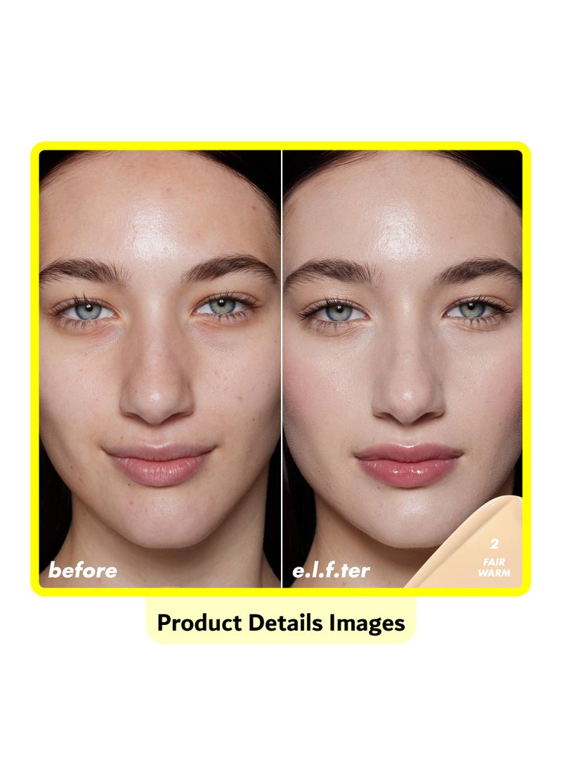 elf Halo Glow Skin Tint Light Coverage Foundation - Mineral SPF 50 - 2 Fair Warm - Image 3