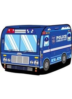 Blue police car