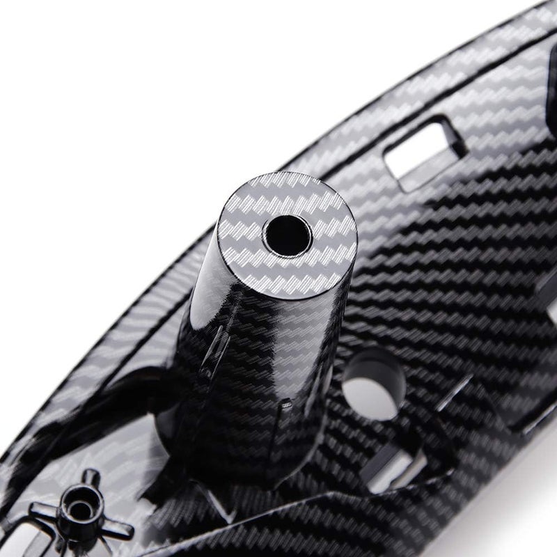 QASULER Carbon Fiber Style Door Handle Trim for BMW - Image 4