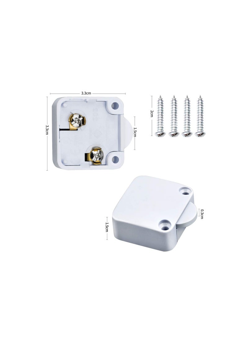 Cabinet Door Switch, Light Automatic Switch for Cupboards, Suitable All Cabinets and Types, Various Lighting Devices, Electrical Devices Transformers(4 Piece)