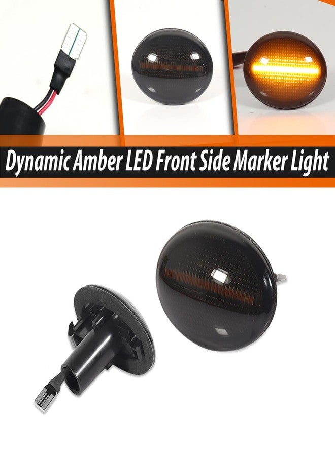 ADIIL Dynamic Smoked LED Front Side Marker Light Fender Lamp For Mini Cooper R55 R56 R57 R58 R59 - Image 3