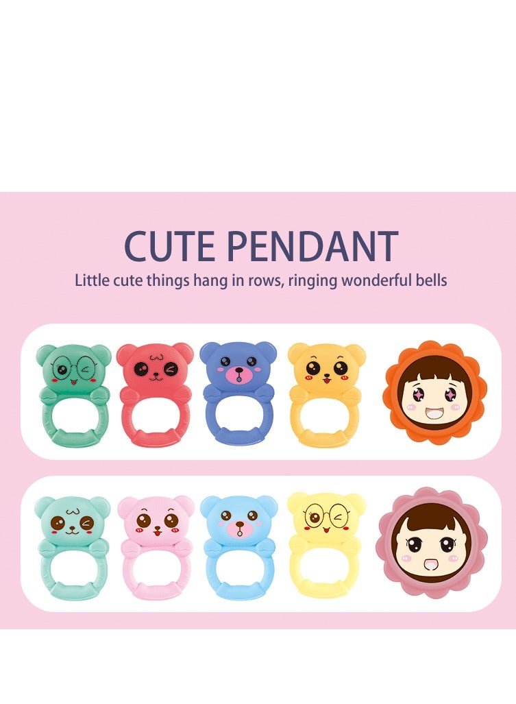 Musical Piano Play Indoor Mat for Kids Infants, Baby Play Mat & Gym, Tummy Time Baby Activity Center & Entertainer with Hanging Toys, Portable Toy with Smart Stages Learning, Ages 0+ Months (Pink) - Image 5