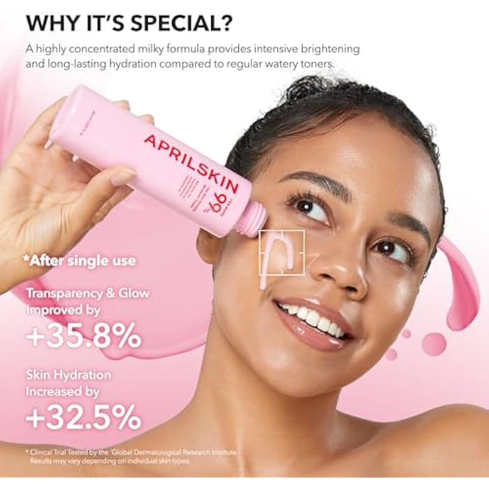 APRILSKIN TXA+Niacinamide 99 Pink Milky Toner | 99% High-Purity TXA 3%+ Niacinamide 5% for Brightening | Highly Concentrated Cream Toner | Deep Moisturizing Formula for Dull Skin | 5.07 fl.oz. - Image 3
