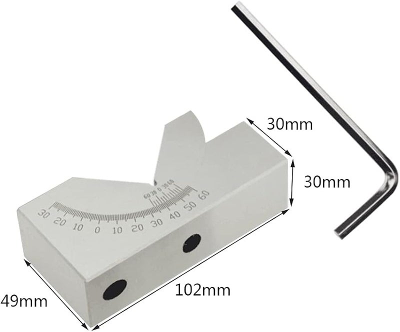مقياس الزاوية القابل للتعديل المحترف KP30 لآلة الطحن والمطحنة والمحارة والأدوات - Image 4