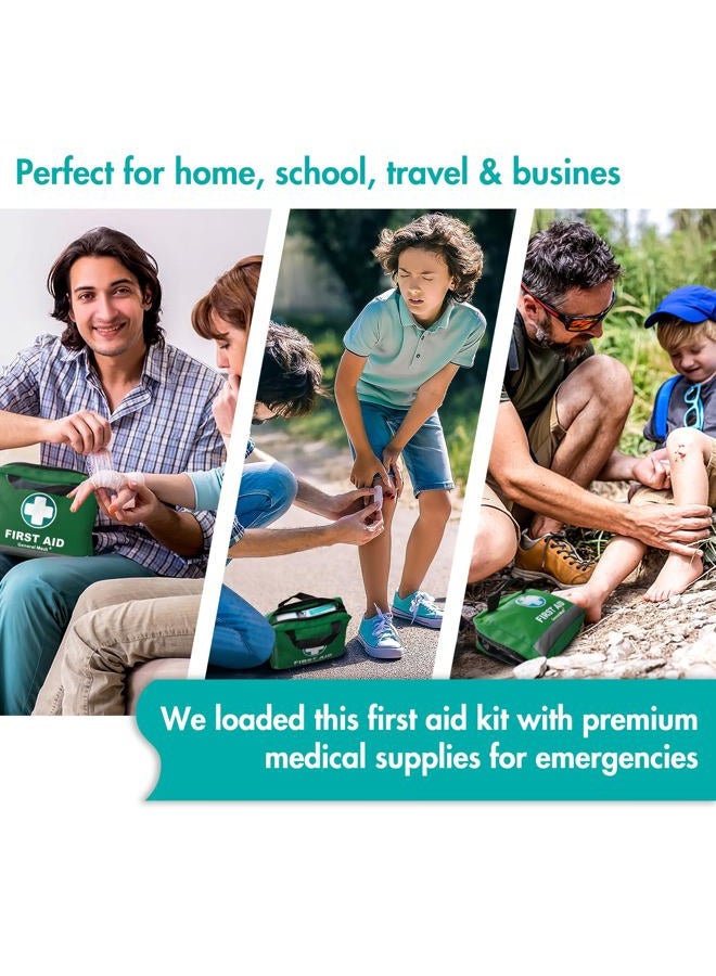 General Medi 210 Piece First Aid Kit- Emergency kit - Reflective Design - Includes Eyewash, Ice(Cold) Pack, Moleskin Pad and Emergency Blanket for Travel, Home, Office, Car, Workplace & Outdoor - Image 5