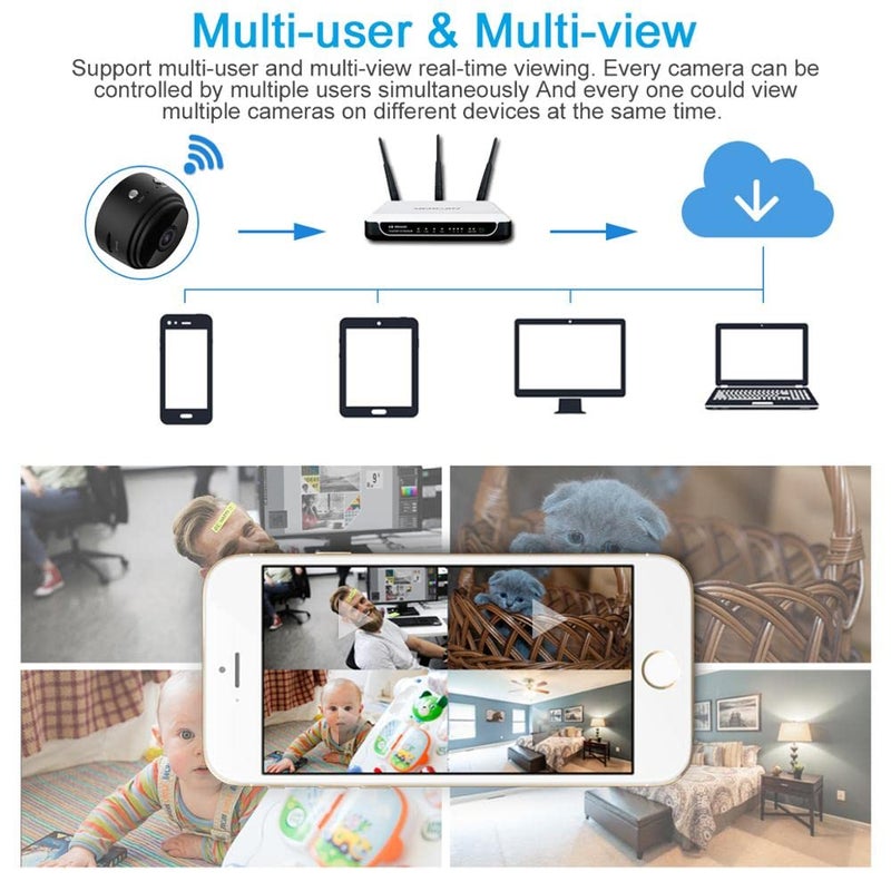 SIOVS SIOVS CCTV Camera WiFi Wireless Video Camera Full HD 1080P Nanny Cam Night Vision Security Camera  - Image 2